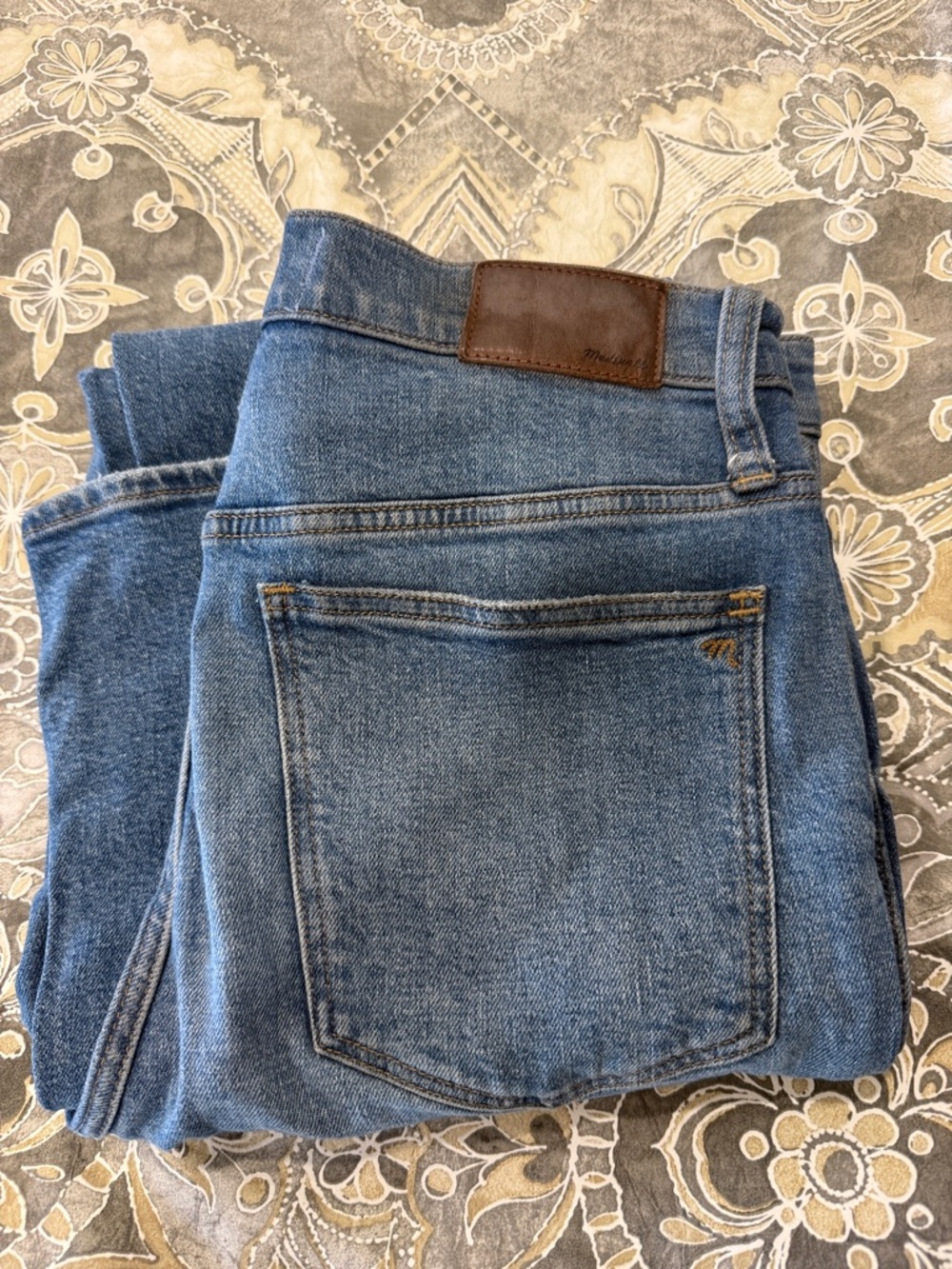 Madewell Women's Boot Cut Jeans in Medium Blue Denim